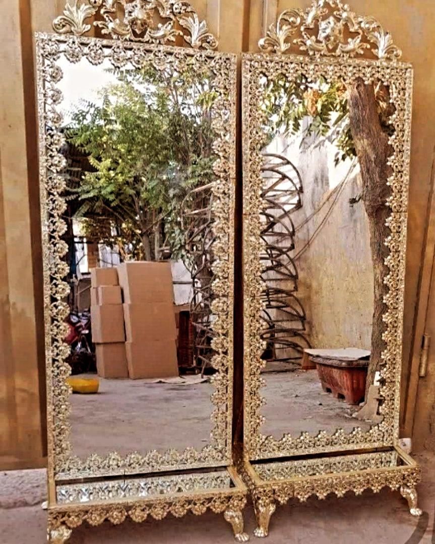 آیینه قدی تمام برنز گل رز|آینه|نسیم‌شهر, |دیوار