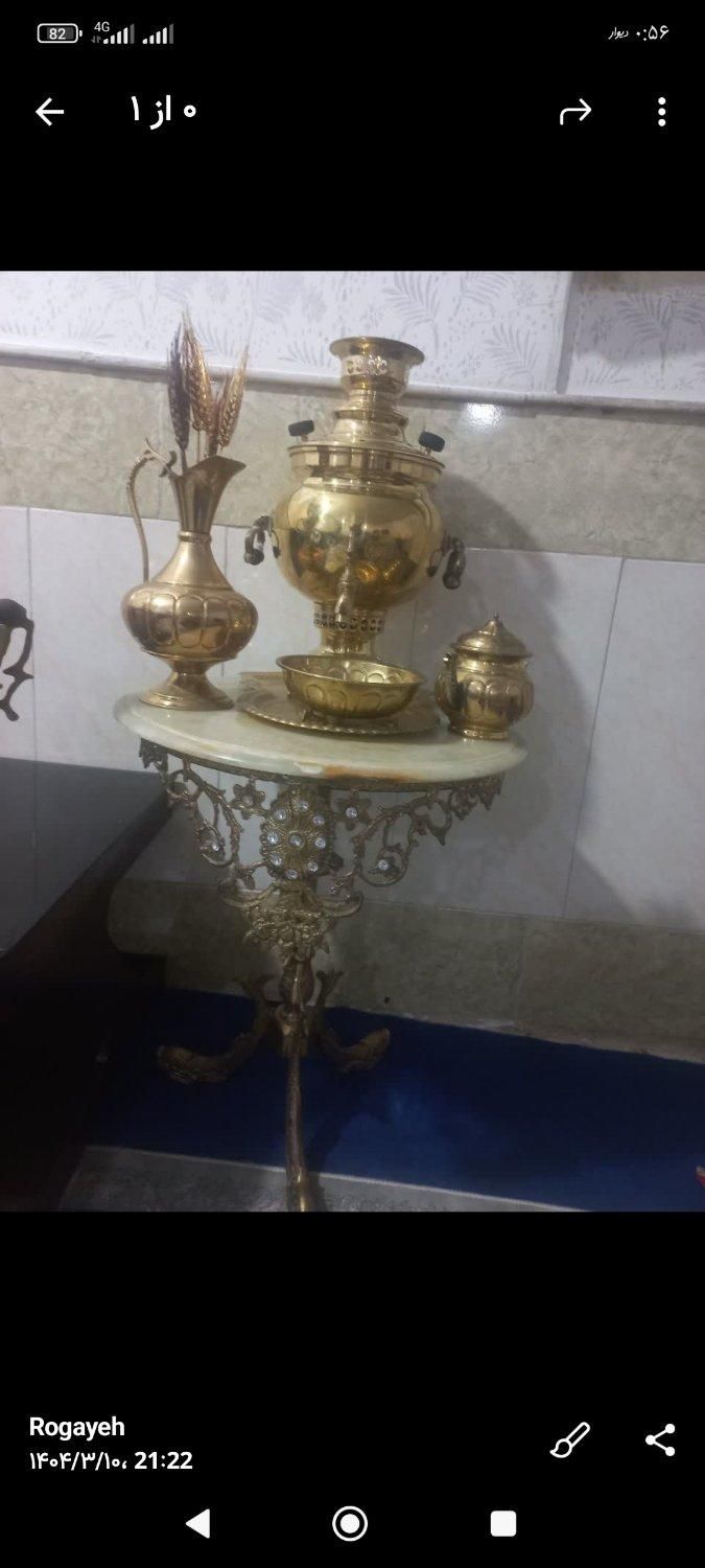 سماور قلم وساده ذغالی ۶لیتری|سماور، چای‌ساز، قهوه‌ساز|قم, علی آباد سعدگان|دیوار