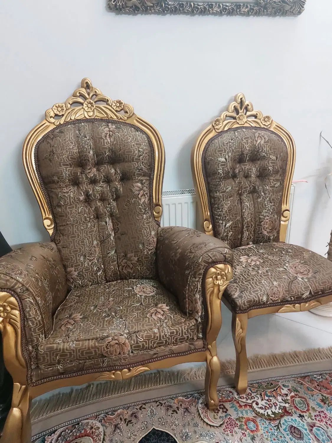 معاوضه وفروش مبل مدالیوم سلطنتی ۹ نفره درحدنو|مبلمان خانگی و میز عسلی|نیشابور, شهرک فرهنگیان|دیوار