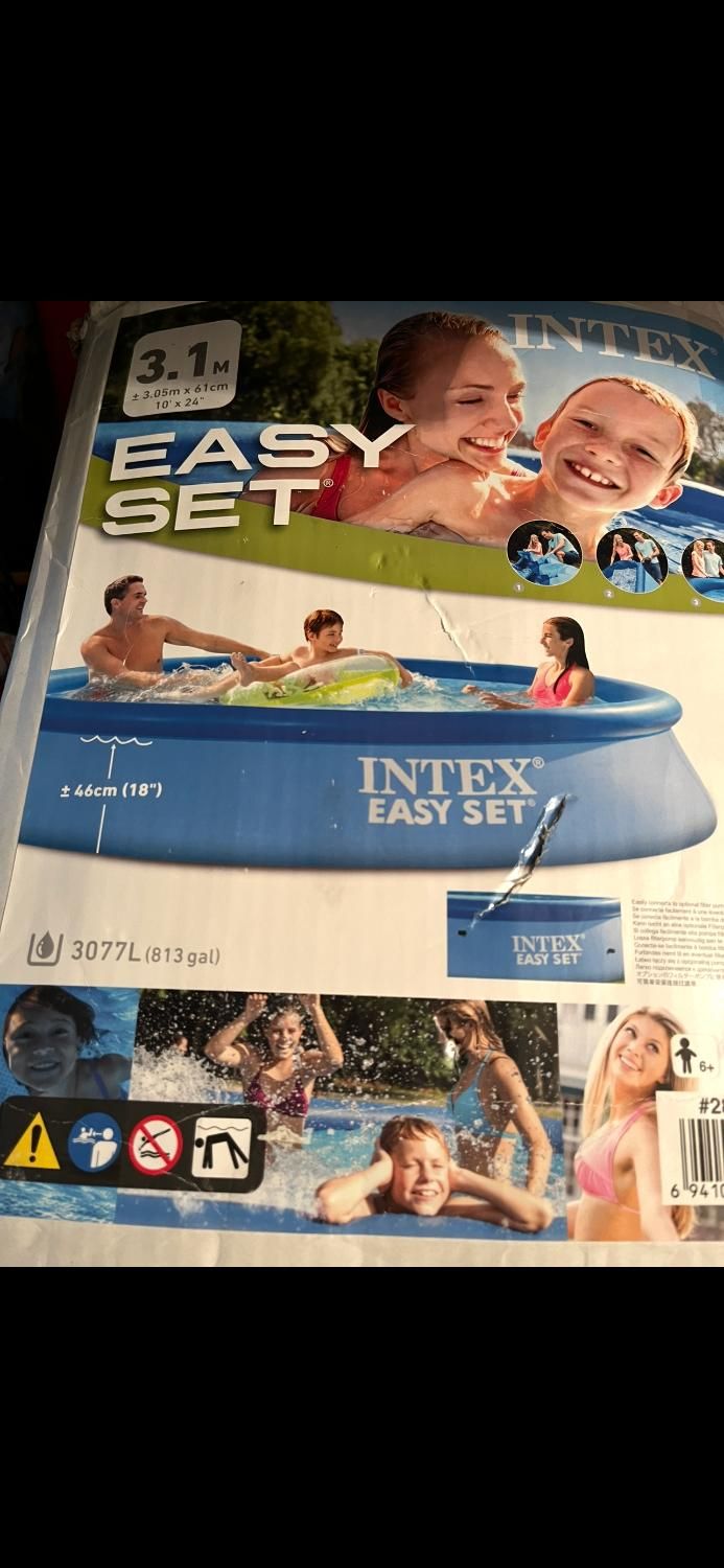 استخر اینتکس INTEX برزنتی ۳ لایه بسیار بزگ|غواصی و ورزش‌های آبی|تهران, سازمان برنامه شمالی|دیوار