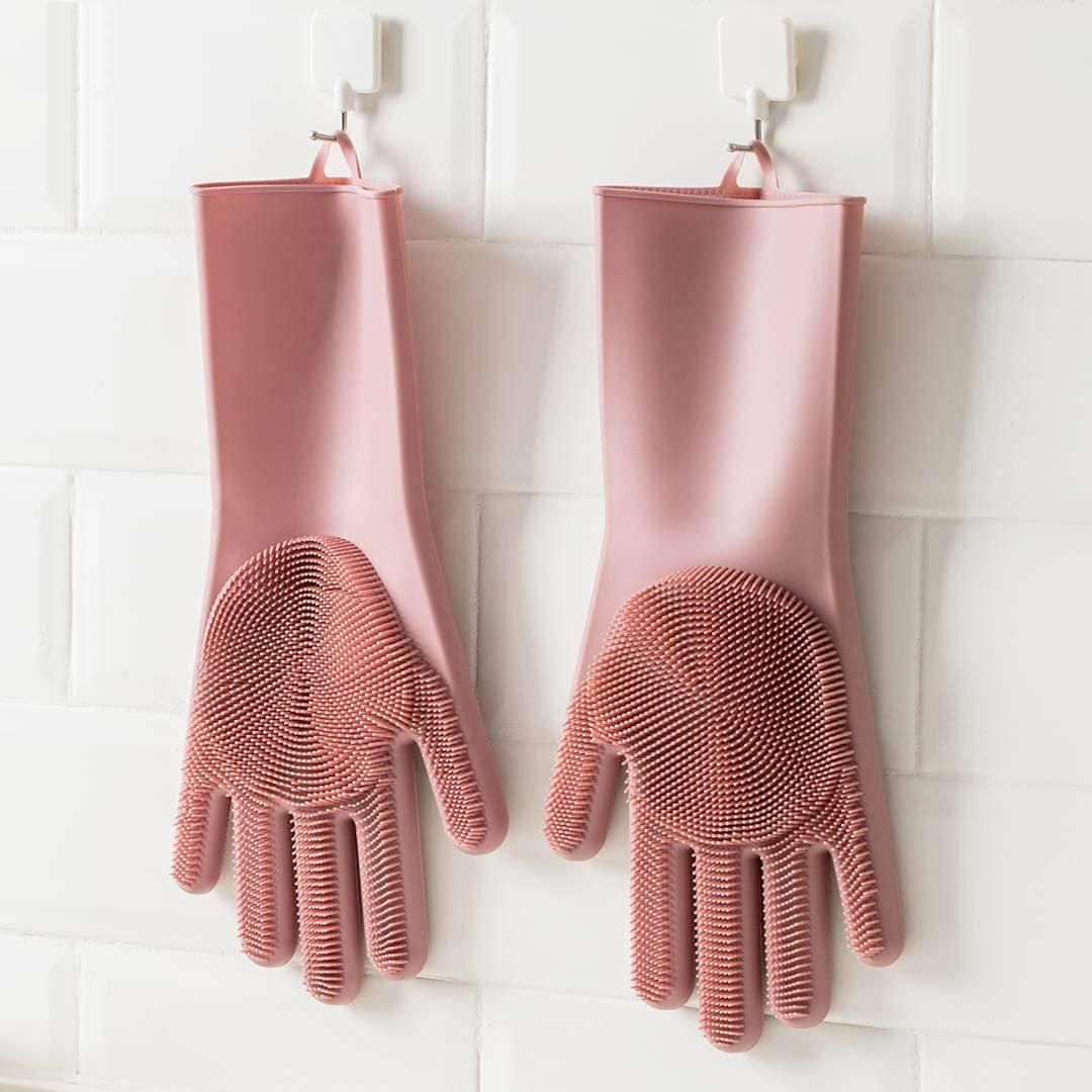دستکش سیلیکونی اسکاج دار ظرفشویی|لوازم نظافت|کرمان, |دیوار