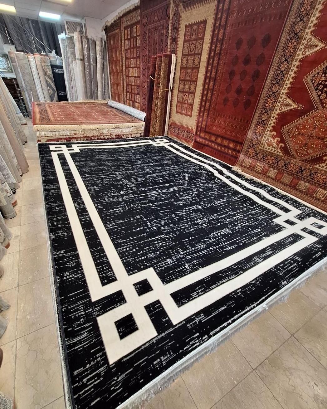 قالیچه پنیه ابریشمی ۶ متری مدل اریسا|فرش|مشهد, امیر|دیوار