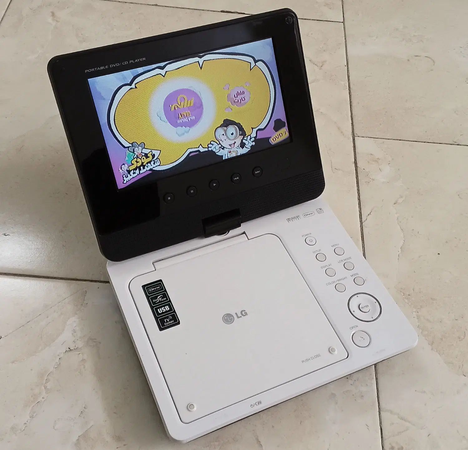 DVD پلیر لپتاپی ۷ اینچ الجی با تلویزیون  و USB|پخش‌کننده DVD و ویدیو|تهران, مینای جنوبی|دیوار