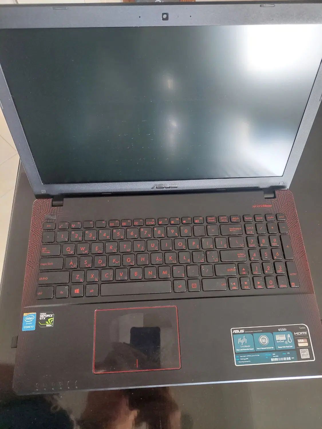 لپ تاپ asuzمدل k550j|رایانه همراه|اصفهان, شیخ اشراق|دیوار