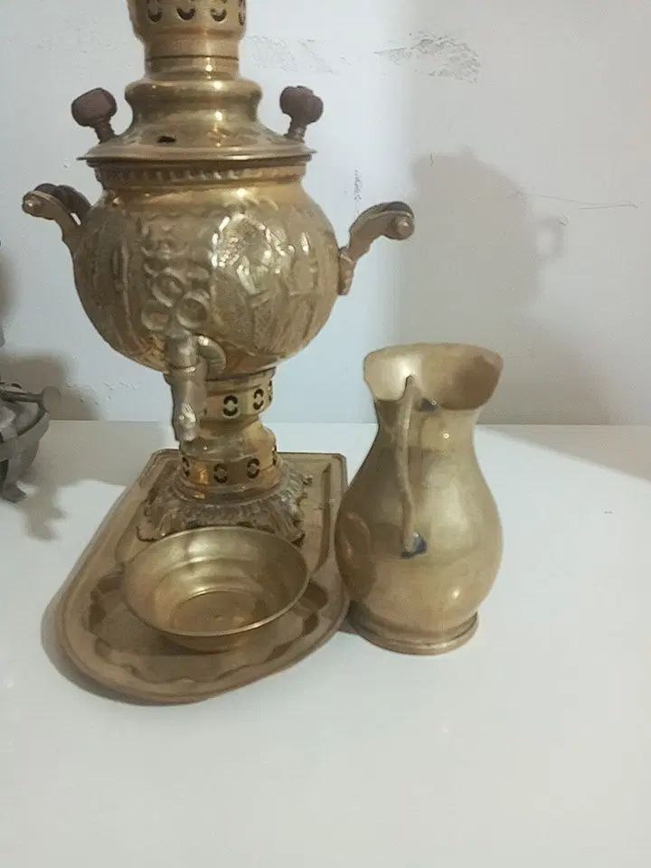 سماور برنجی|صنایع دستی و سایر لوازم تزئینی|تهران, شهرک ولیعصر شمالی|دیوار