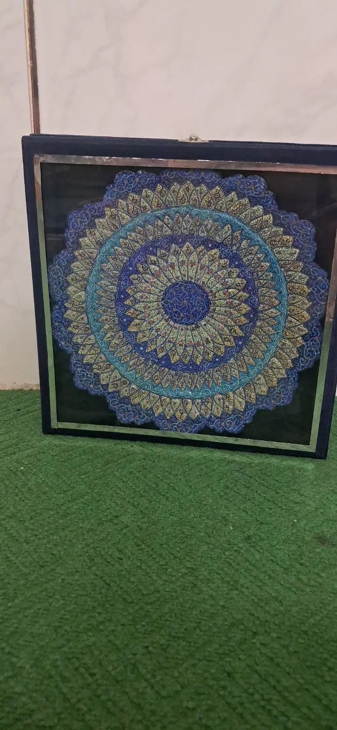 ظرف سنتی، شکلات خوری مسی، بشقاب میناکاری|ظروف سرو و پذیرایی|اصفهان, ابر|دیوار