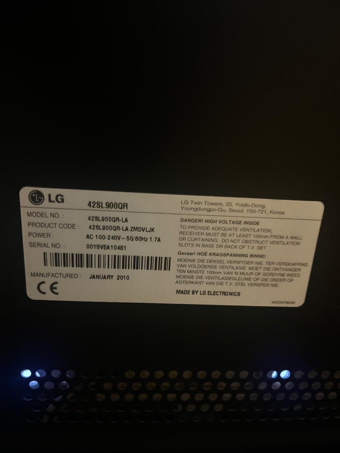 تلویزیون LG 42 اینچ SL9000R|تلویزیون و پروژکتور|کیش, |دیوار