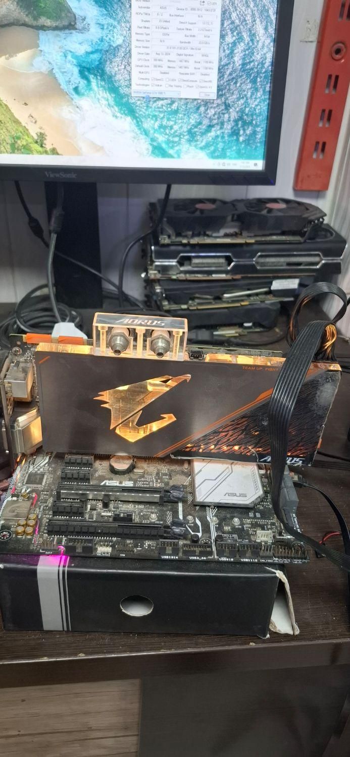 کارت گرافیک 1080ti واتر کولینگ گیگا|قطعات و لوازم جانبی رایانه|تهران, آذربایجان|دیوار