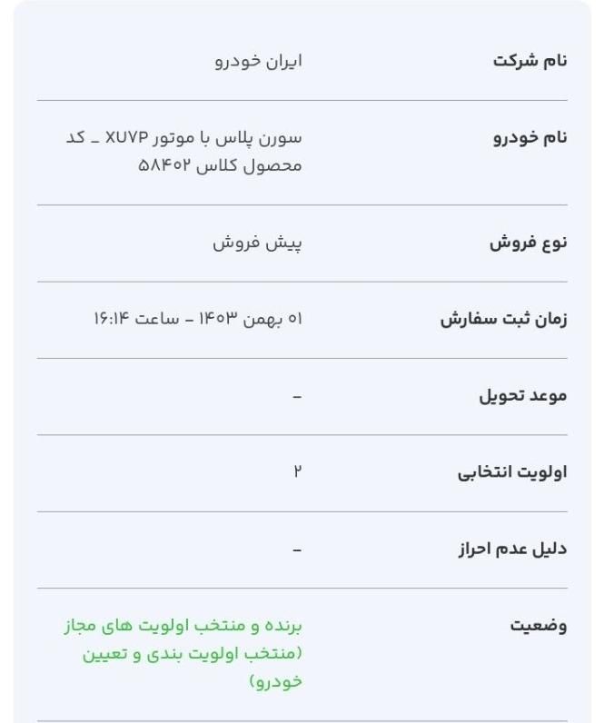 حواله سمند سورن پلاس، مدل ۱۴۰۳|خودرو سواری و وانت|قم, بلوار ۱۵ خرداد|دیوار