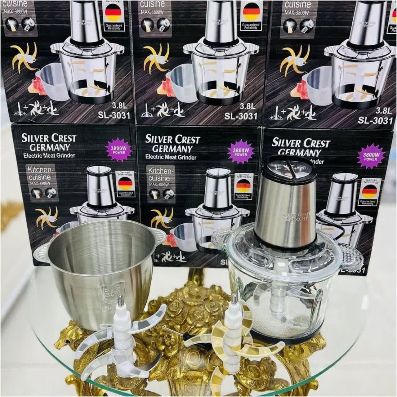 غذاساز 5تیکه خردکن 2کاسه سیلورکرست آلمان 10تیغ اصل|خردکن، آسیاب، غذاساز|یزد, |دیوار