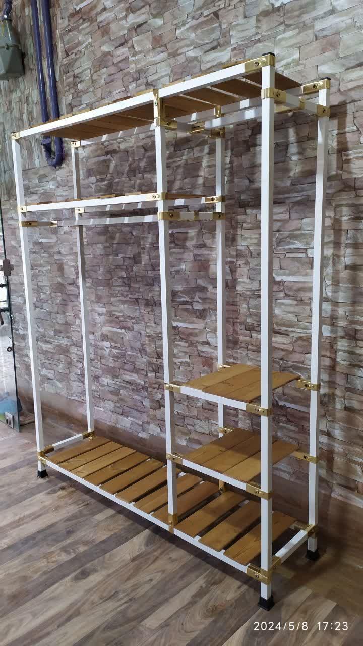 رگال لباس و آویز لباس مدل K216 رنگ کوره ای|جاکفشی، کمد، دراور|اسلام‌شهر, شهرک واوان|دیوار