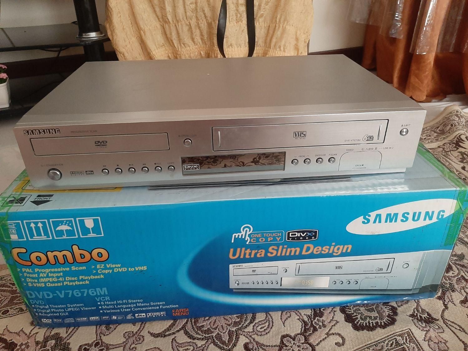 دو دستگاه ویدئو سامسونگ (combo) و پخش DVD|پخش‌کننده DVD و ویدیو|تهران, جیحون|دیوار