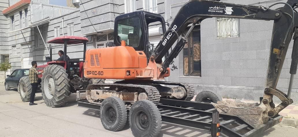 خدمات مینی بیل مکانیکی زنجیری|خدمات حمل و نقل|کبودرآهنگ, |دیوار