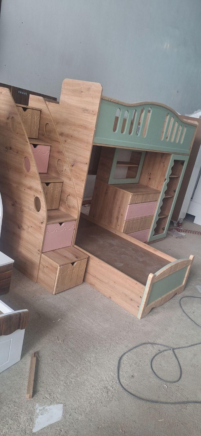 سرویس خواب نوجوان دوطبقه 2طبقه|تخت و سرویس خواب|مشهد, خواجه ربیع|دیوار