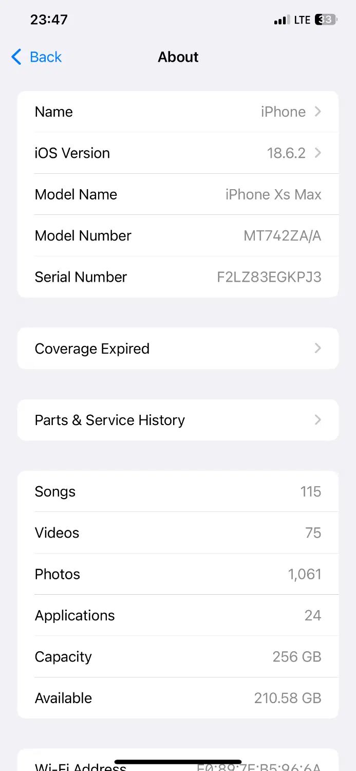 ایفون xs max دوسیم ۲۵۶|موبایل|رشت, بلوار گیلان|دیوار