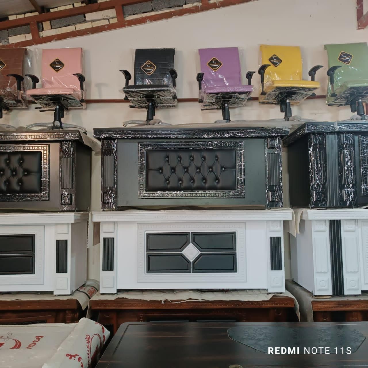 میز های اداری وکیوم غزال از ۱متر تا ۲متری+ال بغل|مبلمان اداری|تالش, هشتپر|دیوار