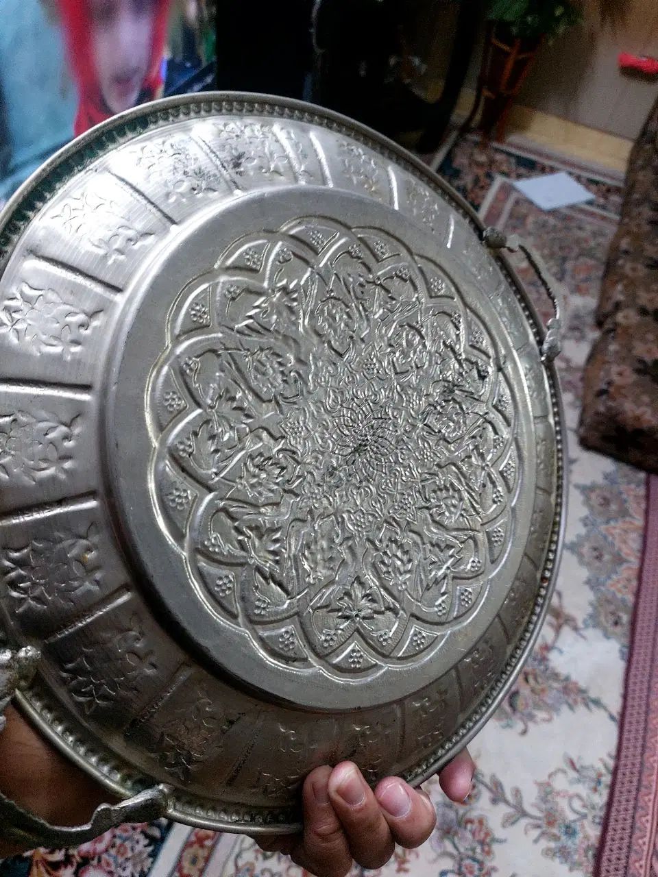 سینی مسی|ظروف سرو و پذیرایی|مشهد, کشاورز|دیوار