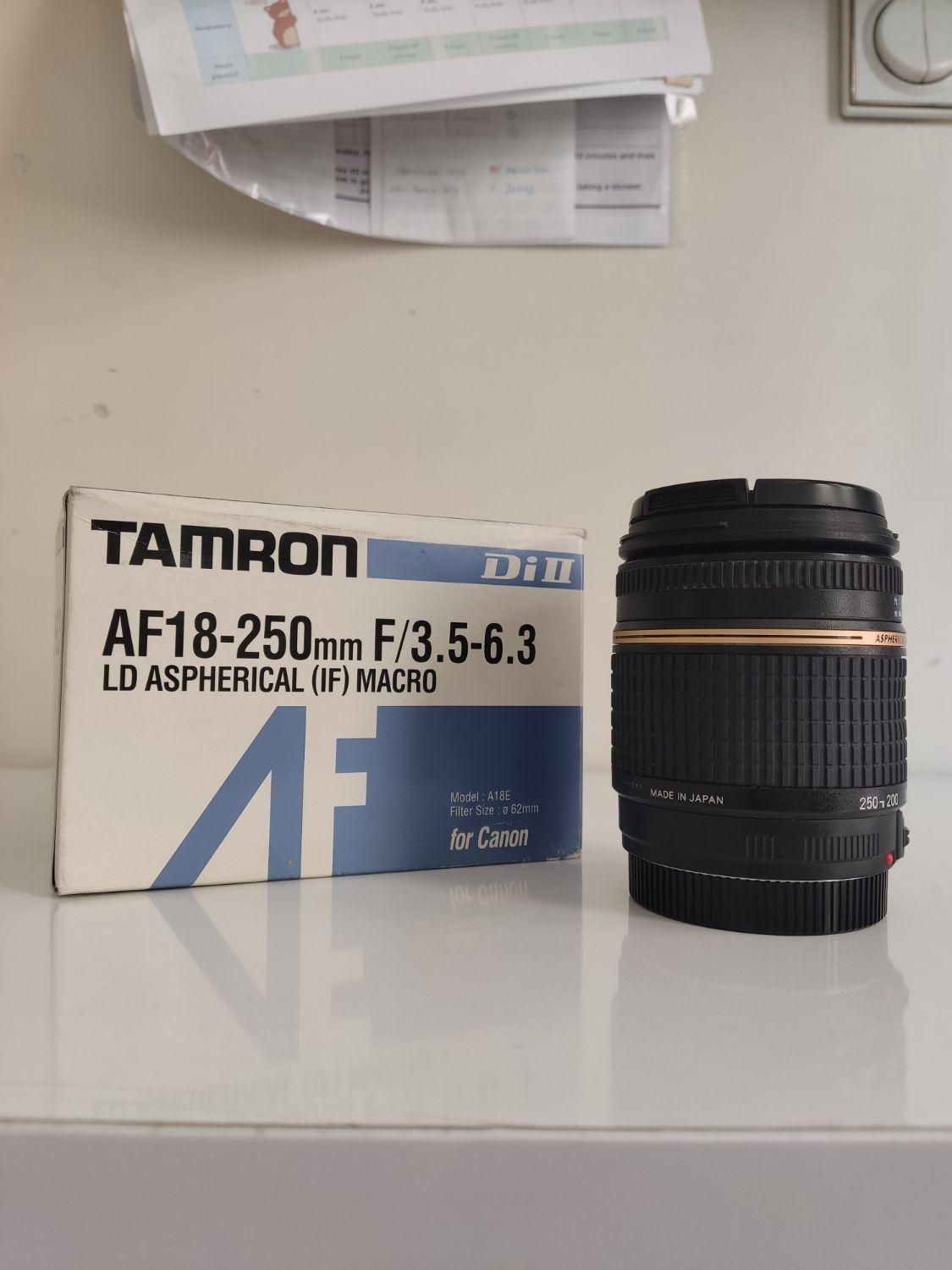 کنون ۶۰دی با لنز  Canon 60d + 18-250 Tamron|دوربین عکاسی و فیلم‌برداری|تهران, سازمان آب|دیوار
