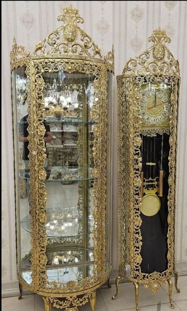 ست بوفه بلند برنز برنزی|بوفه، ویترین، کنسول|کرج, حصارک بالا|دیوار