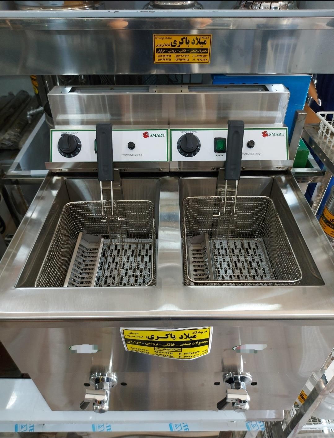 سرخ کن گازی بزرگ ۲لگنه رومیزی وارداتی|کافی‌شاپ و رستوران|ساری, |دیوار