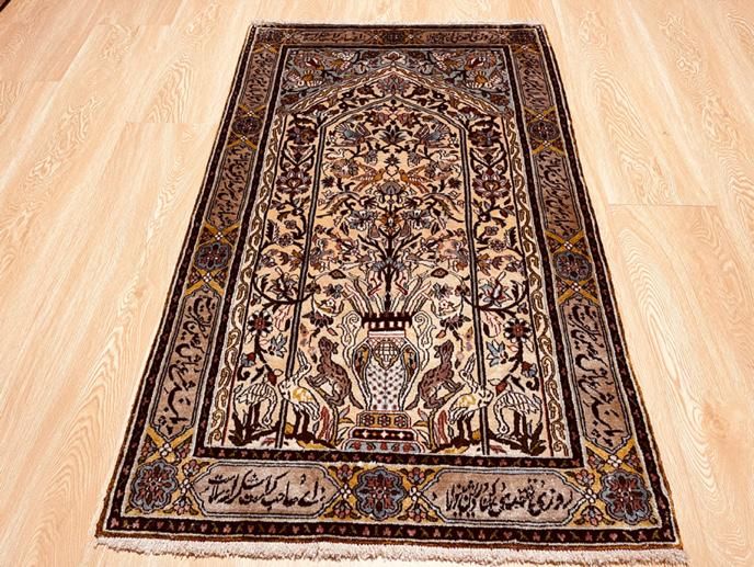 فرش تمام ابریشم طرح محراب گلدانی|فرش|تهران, سلسبیل جنوبی|دیوار