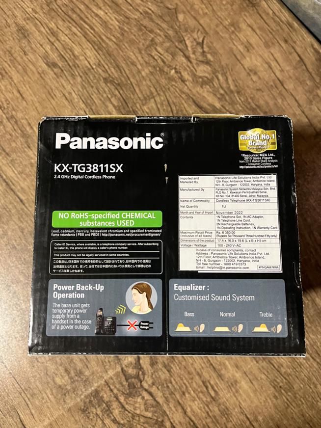 تلفن بی سیم پاناسونیک آکبند KX-TG3811SX|تلفن رومیزی|اصفهان, ملکشهر|دیوار