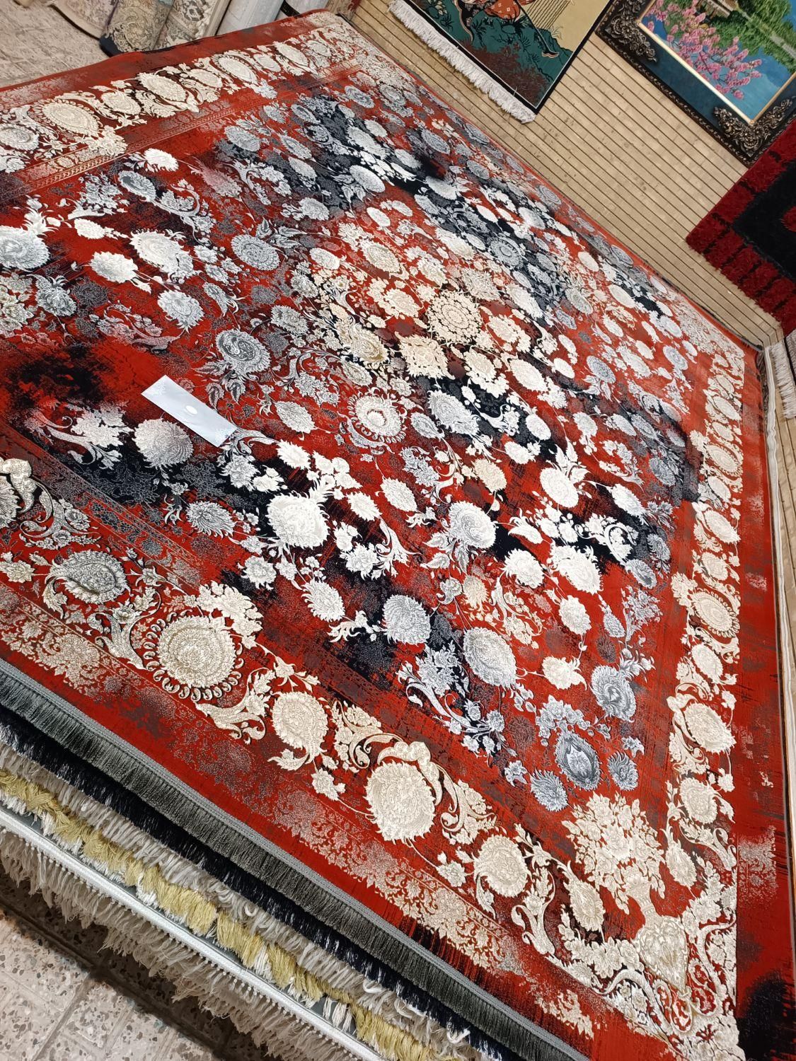 فرش مشهد طوسی لاکی پتینه ۱۲۰۰ شانه ۳۶۰۰|فرش|مشهد, شهید مطهری|دیوار