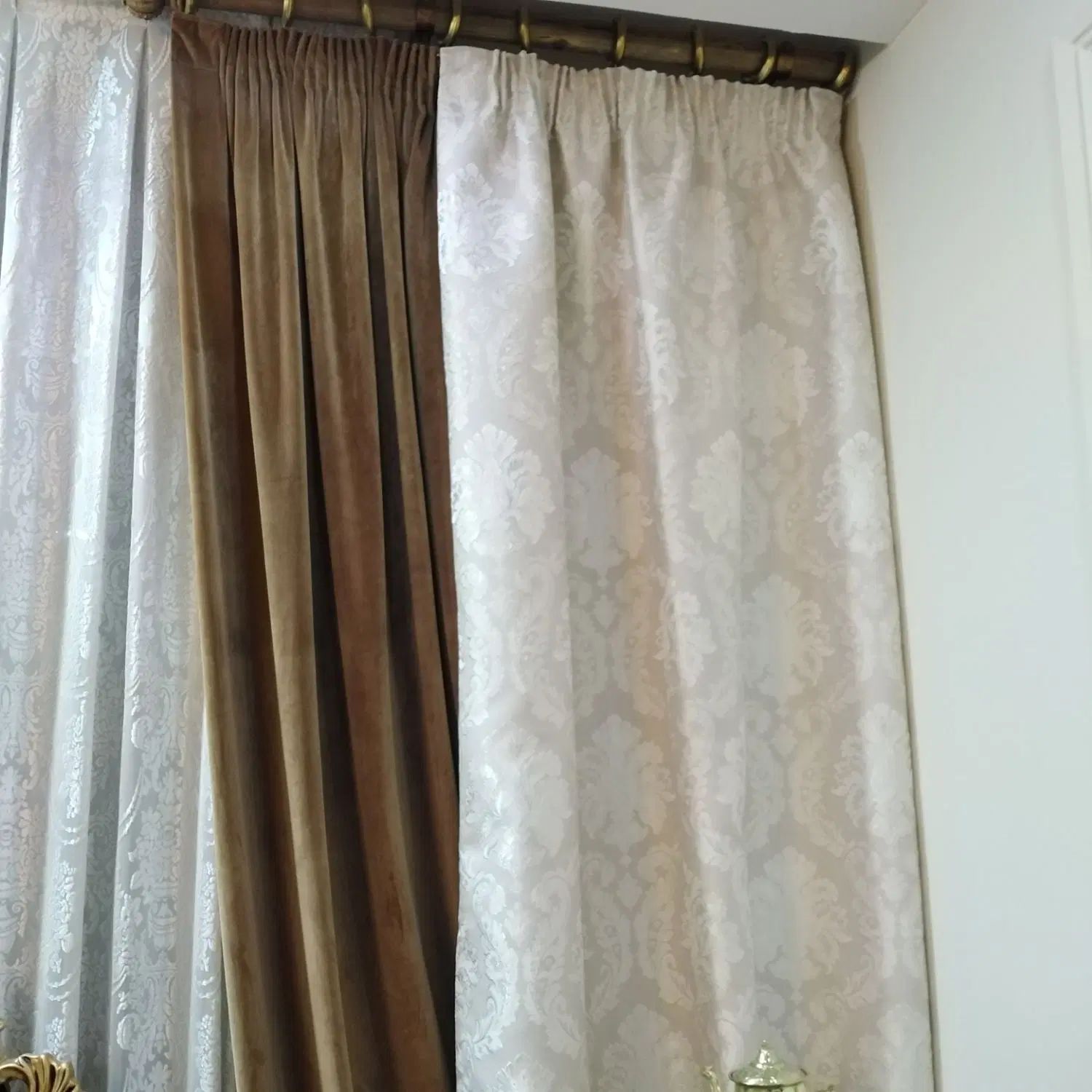 پرده پذیرایی|پرده، رانر، رومیزی|مشهد, الهیه|دیوار