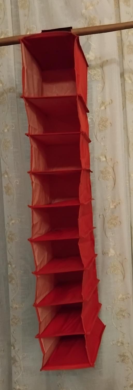 ۲ عدد ارگانایزر نظم‌دهنده پارچه‌ای آویز  کاملاً نو|کتابخانه، شلف، قفسه‌های دیواری|تهران, ولنجک|دیوار