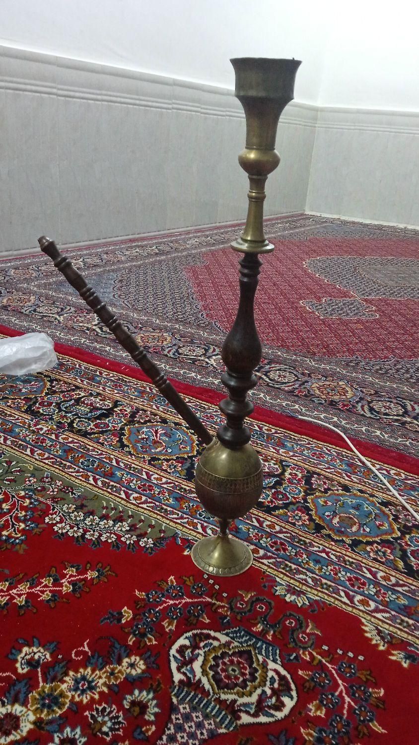 قلیون  قدیمی  عتیقه ای  سر حال|کلکسیون اشیاء عتیقه|دورود, |دیوار