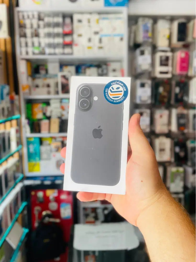 گوشی اپل Iphone 16 مشکی حافظه ۱۲۸ ۱۸ ماه گارانتی|موبایل|زنجان, |دیوار