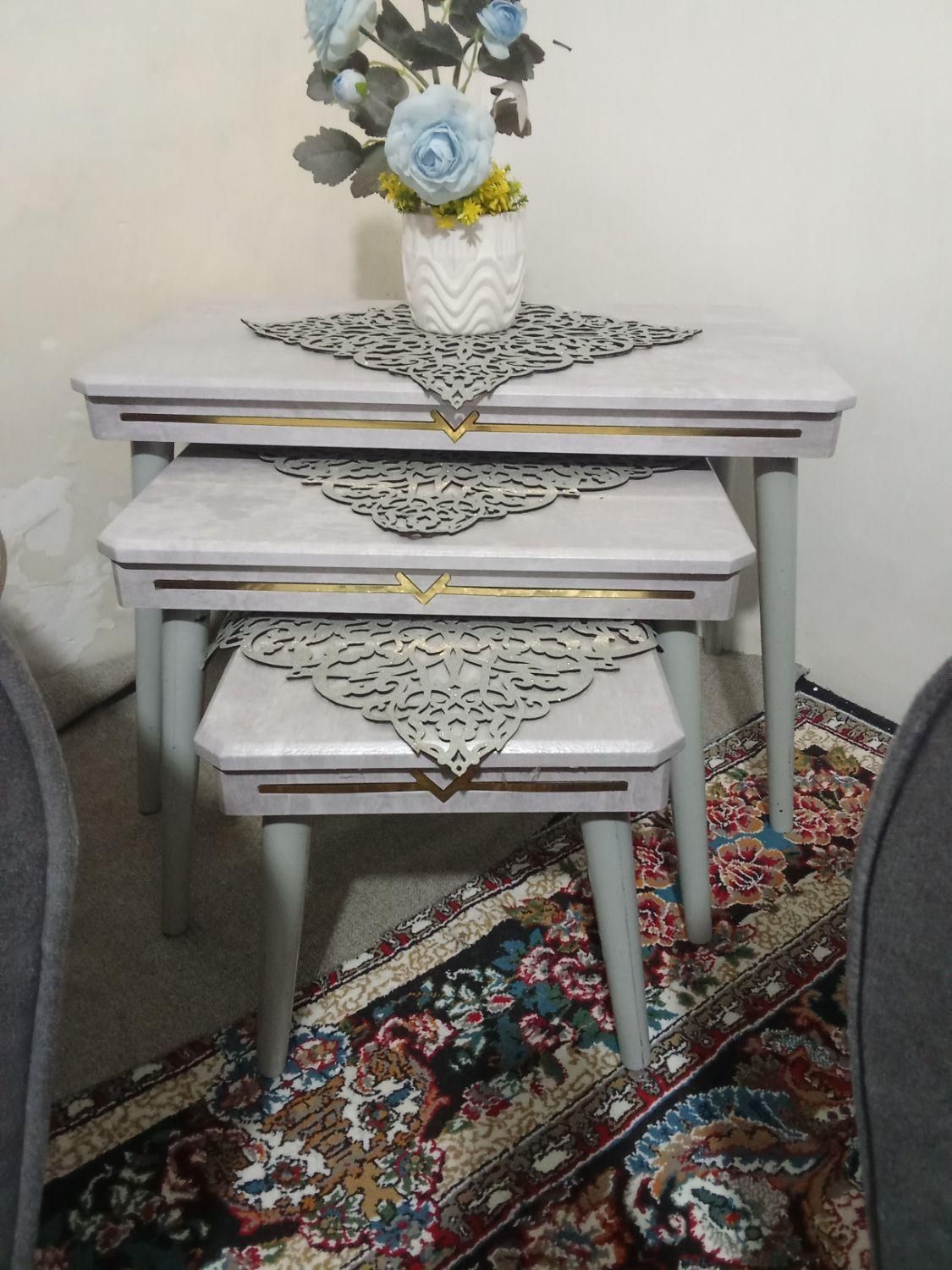 کنسول اینه میز تلویزیون میز وسط مبلی و عسلی سه تای|بوفه، ویترین، کنسول|تهران, یافت‌آباد|دیوار