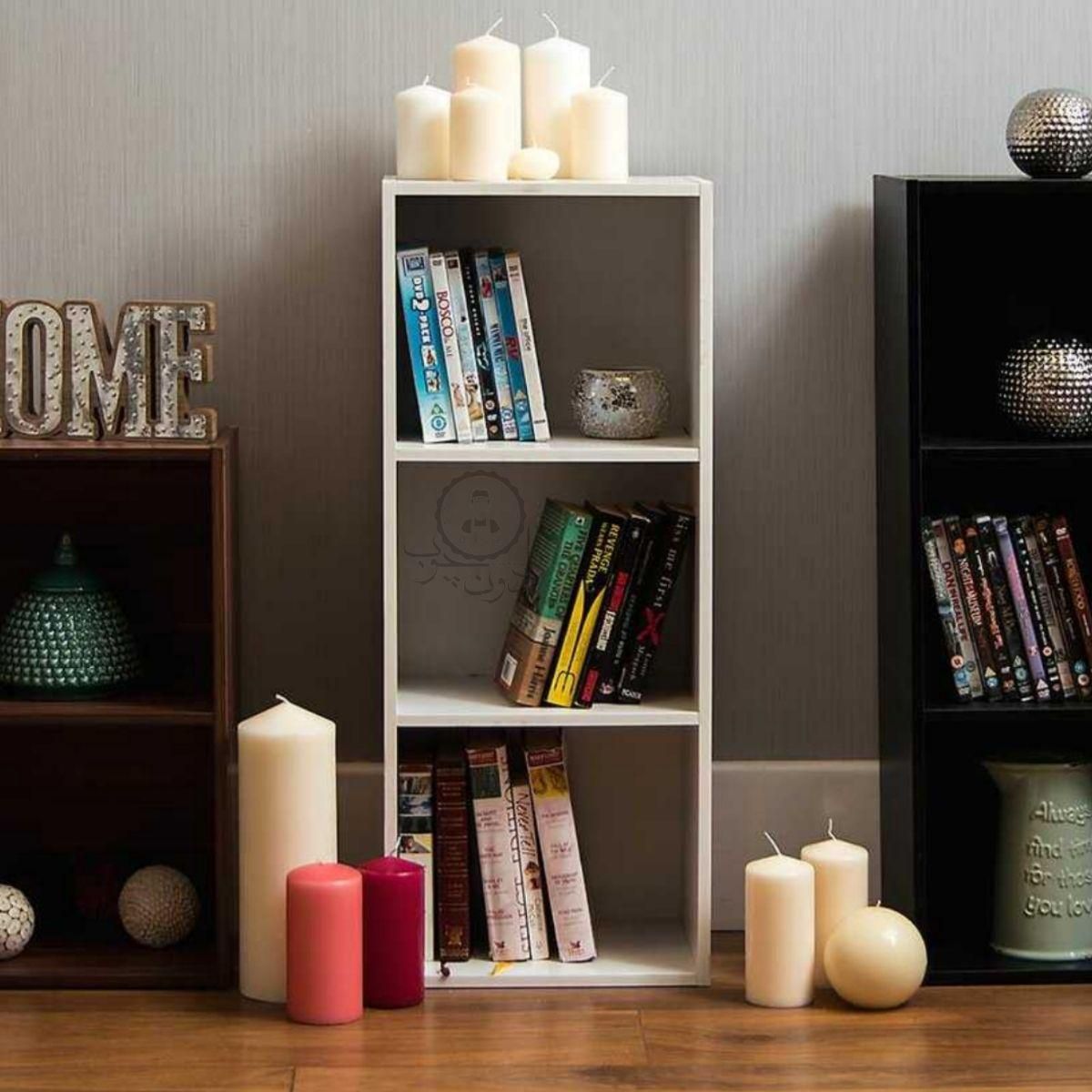 بوفه و کتابخانه سه طبقه|کتابخانه، شلف، قفسه‌های دیواری|تبریز, |دیوار