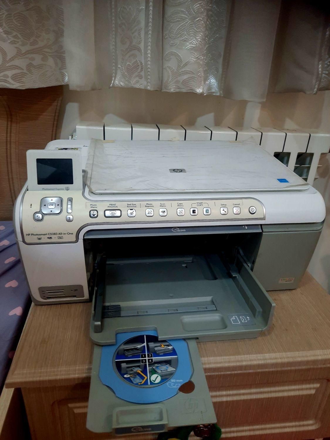 پرینتر جوهرافشان چندکارHP Photosmart C5283r|پرینتر، اسکنر، کپی، فکس|تهران, جنت‌آباد جنوبی|دیوار