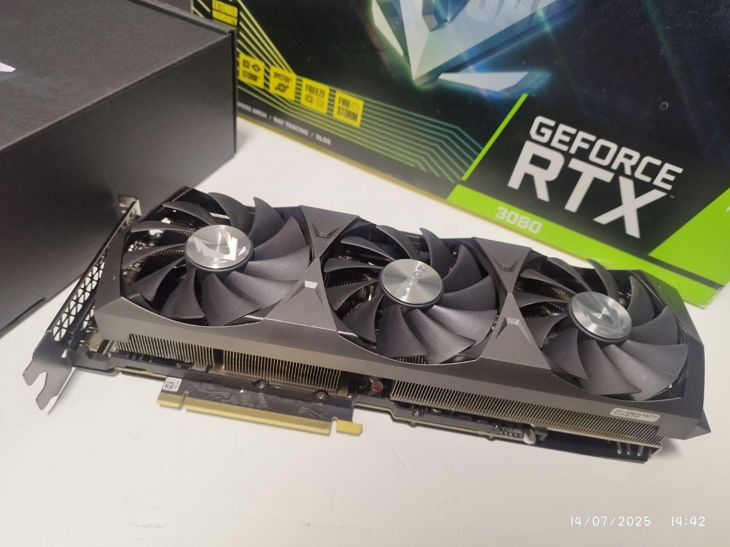 گرافیک zotac trinity 3080 LHR ماین نشده تضمینی|قطعات و لوازم جانبی رایانه|تهران, فلسطین (میدان انقلاب)|دیوار