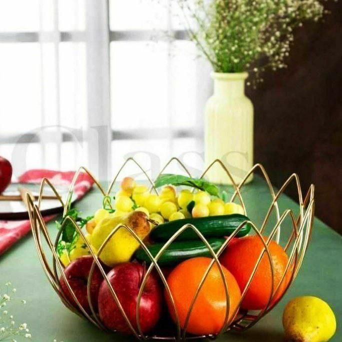 میوه خوری هندسی طلایی طرح لاله|ظروف سرو و پذیرایی|بندر انزلی, کارآموزی|دیوار