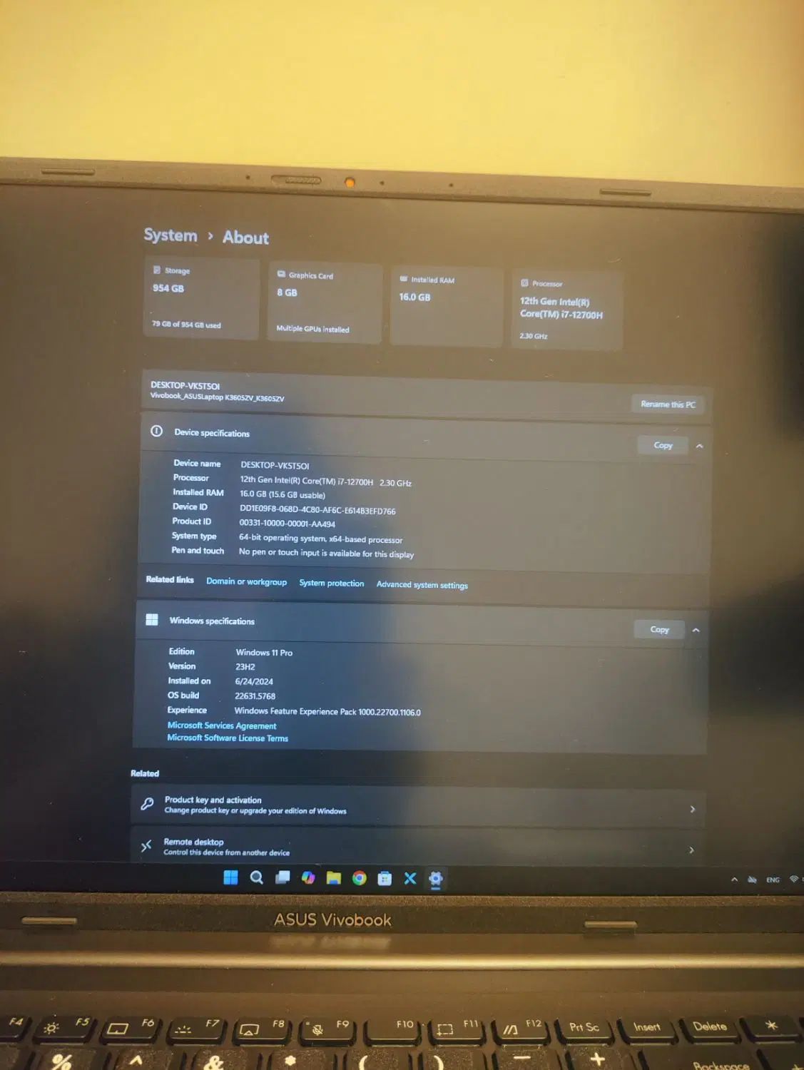 لپ تاپ Asus vivobook 16x|رایانه همراه|تهران, نیروی هوایی (پیروزی)|دیوار
