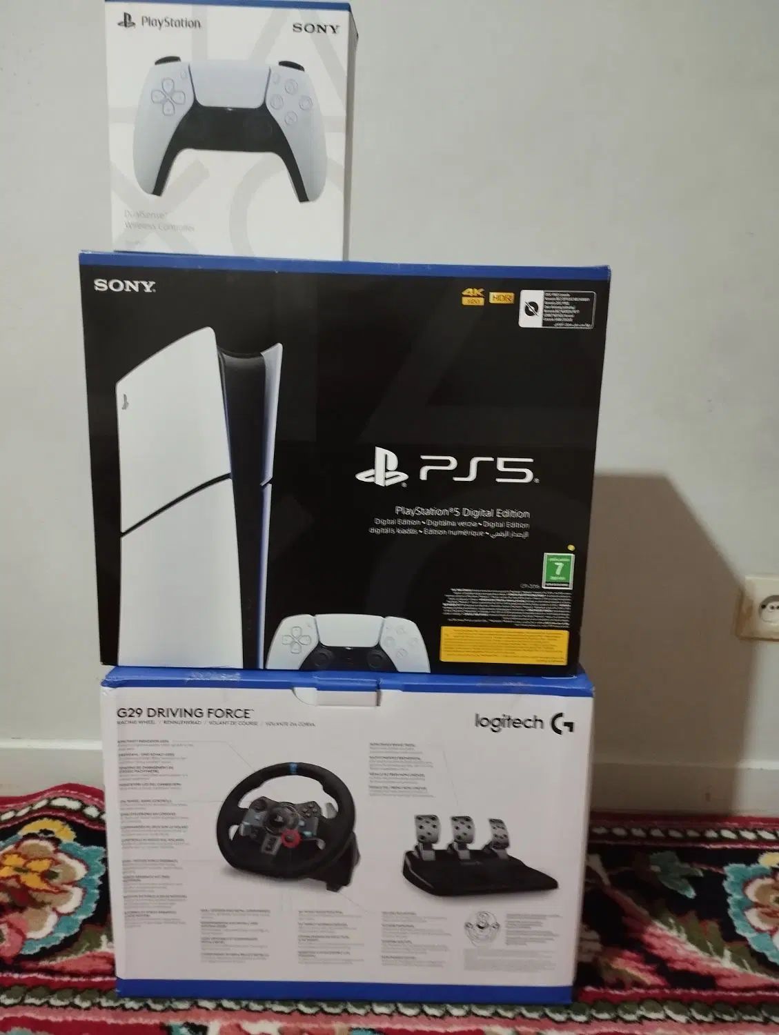 ps5 فول گیم +فرمان و پدال گاز ،کلاچ، ترمز،حرفه ای|کنسول، بازی ویدئویی و آنلاین|شیراز, گلدشت معالی‌آباد|دیوار