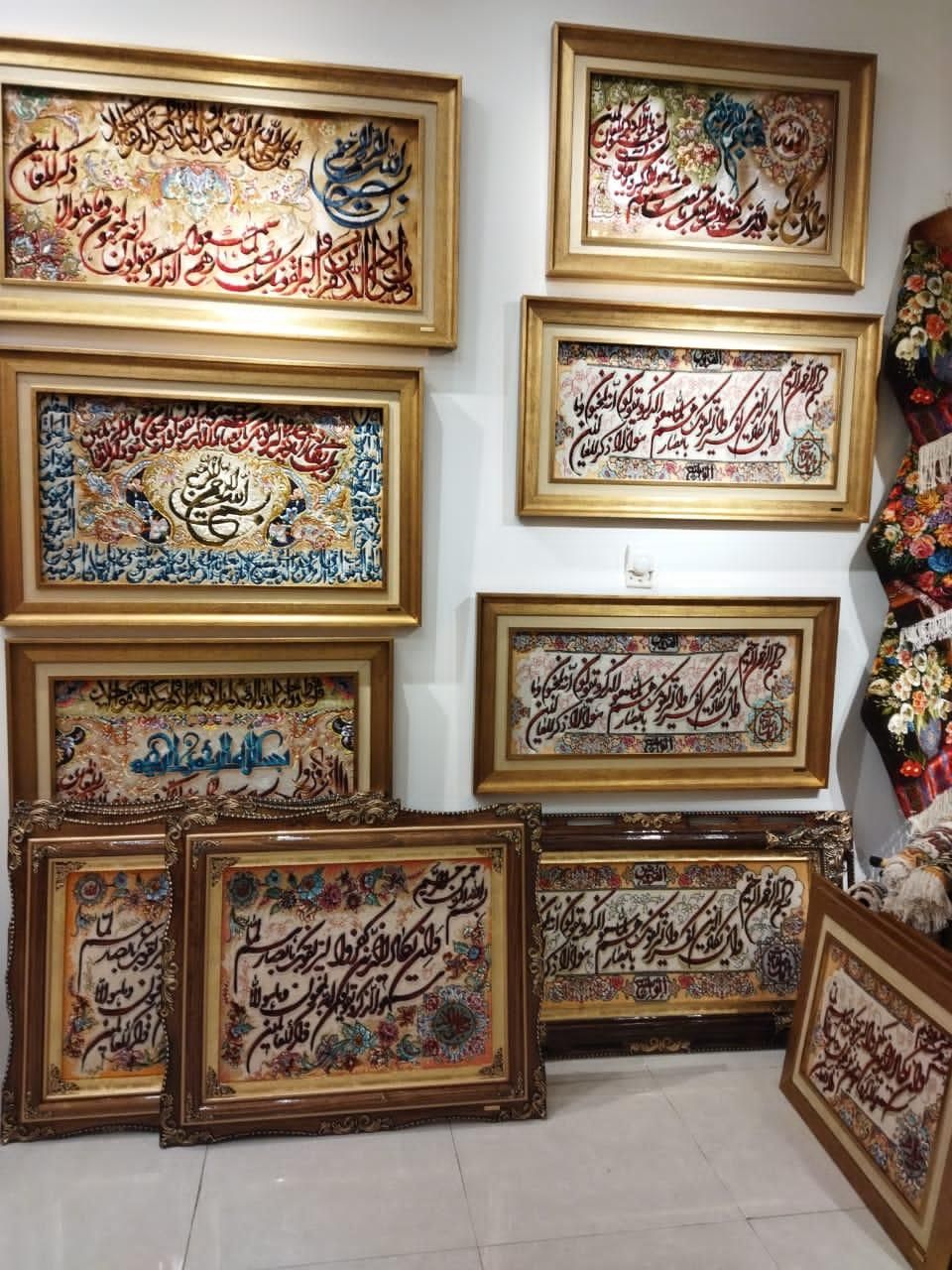 آیه قرآنی دستباف تبریز با ضمانت اصالت TABRIZ|تابلو فرش|مشهد, کوه سنگی|دیوار