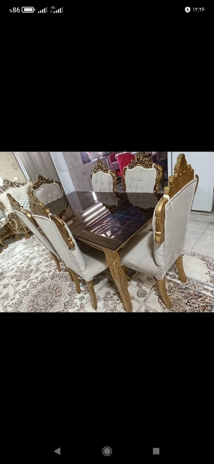 فروش، میز،غذا خوری شش نفره|میز و صندلی غذاخوری|بندر ماهشهر, |دیوار