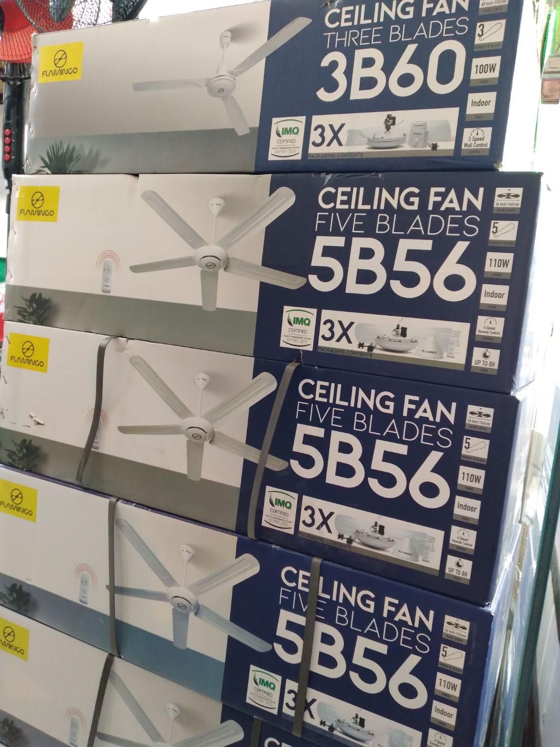 پنکه سقفی فلامینگو کنترل دار ۵ پره ۱۱۰ وات صنعتی|پنکه و تصفیه‌کنندهٔ هوا|تهران, صادقیه|دیوار