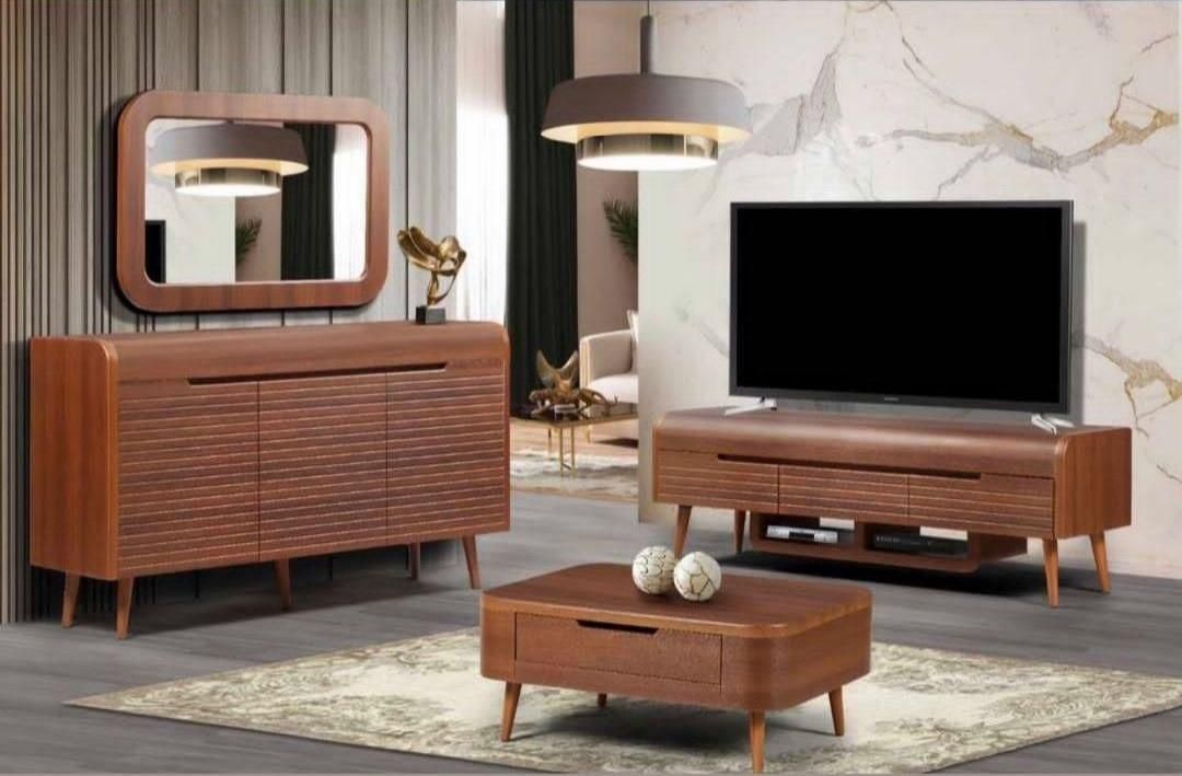 ست کامل مدل رز خطی(جاکفشی ،میزTV ،جلومبلی و کنسول)|بوفه، ویترین، کنسول|اصفهان, جویباره|دیوار