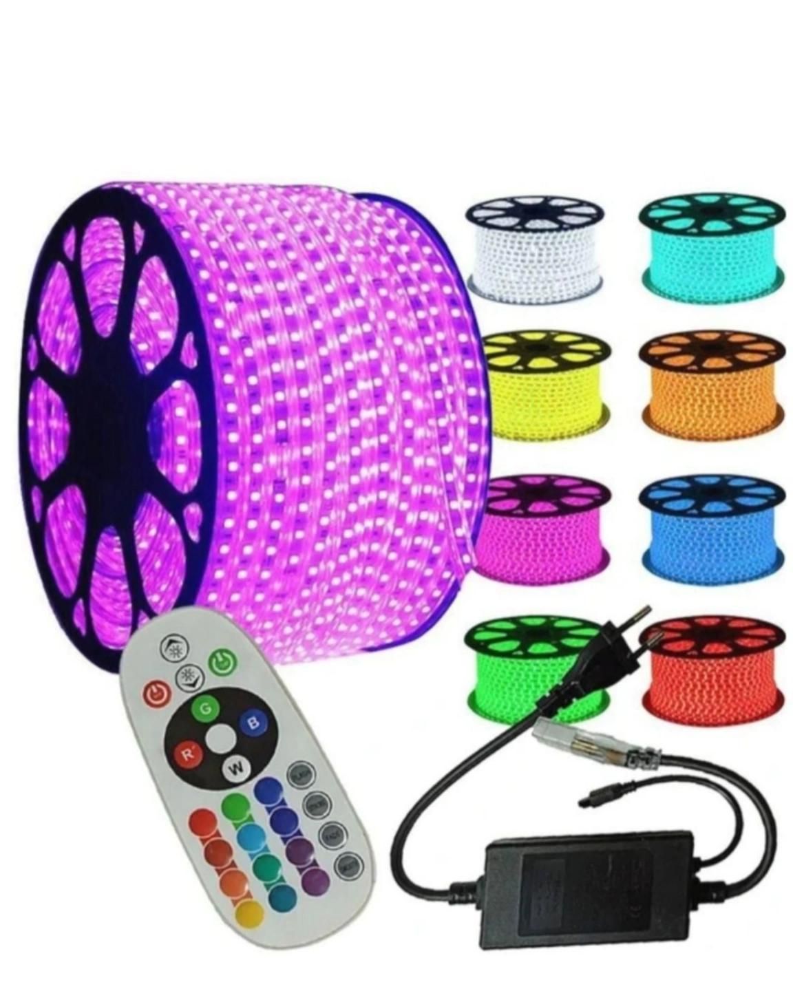 ریسه شلنگی وایرلس (نور مخفی) تک رنگ و هفت رنگ|ریسه و چراغ تزئینی|تهران, هفده شهریور|دیوار