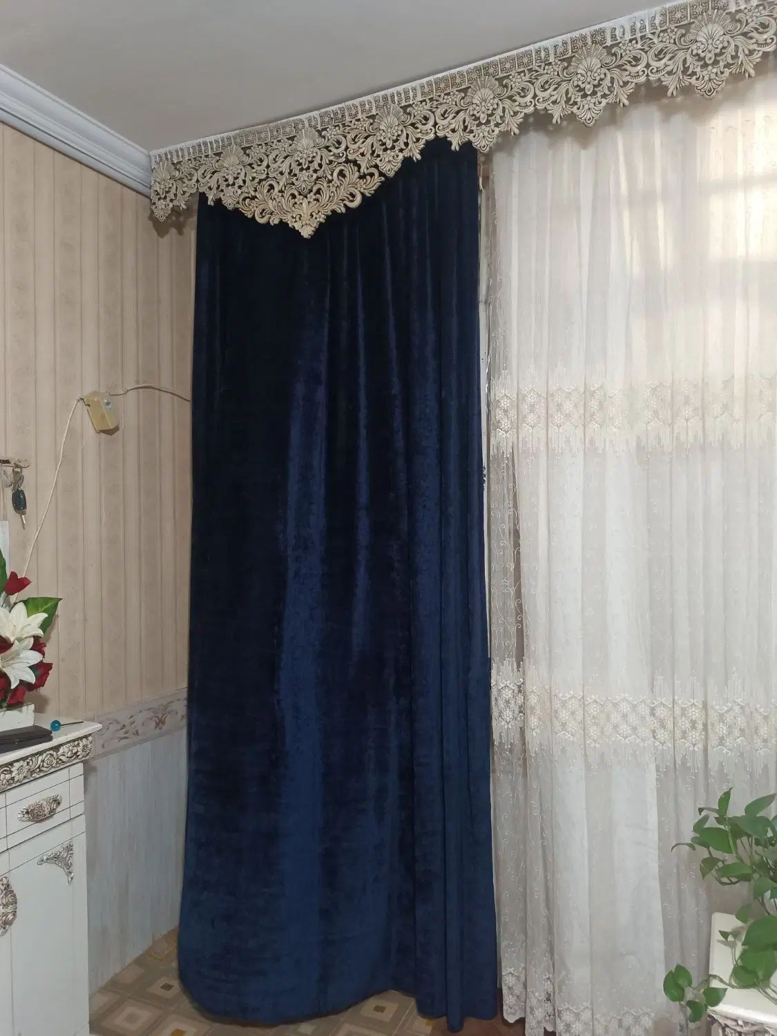 پرده|پرده، رانر، رومیزی|مشهد, شهرک مهرگان|دیوار