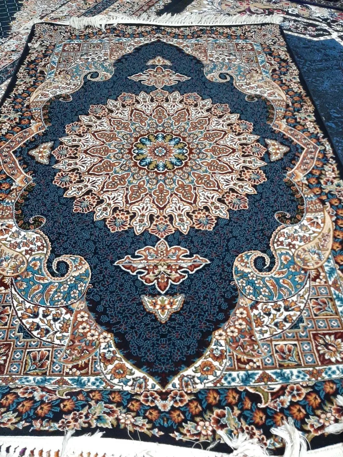 فرش دستباف گونه سرمه ای|فرش|رشت, حمیدیان|دیوار