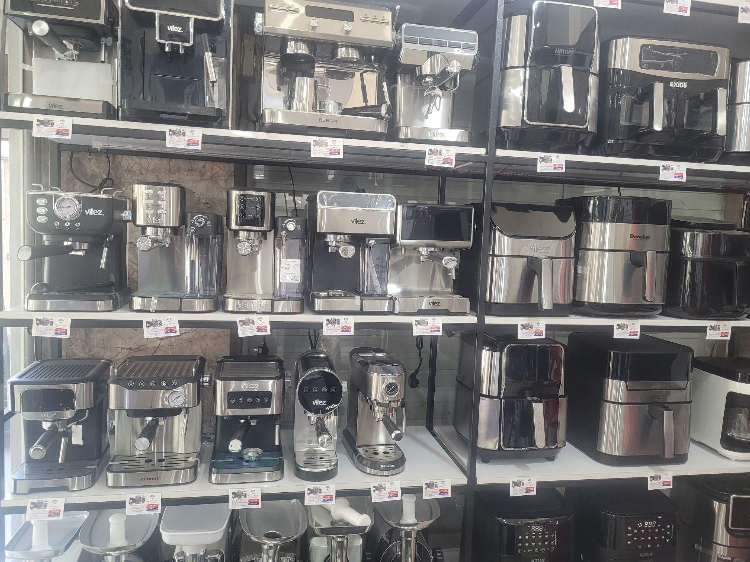 تمام وسایل برقی اسپرسو ولز سرخ کن بدون چک بدون پیش|سماور، چایساز، قهوهساز|ارومیه, |دیوار