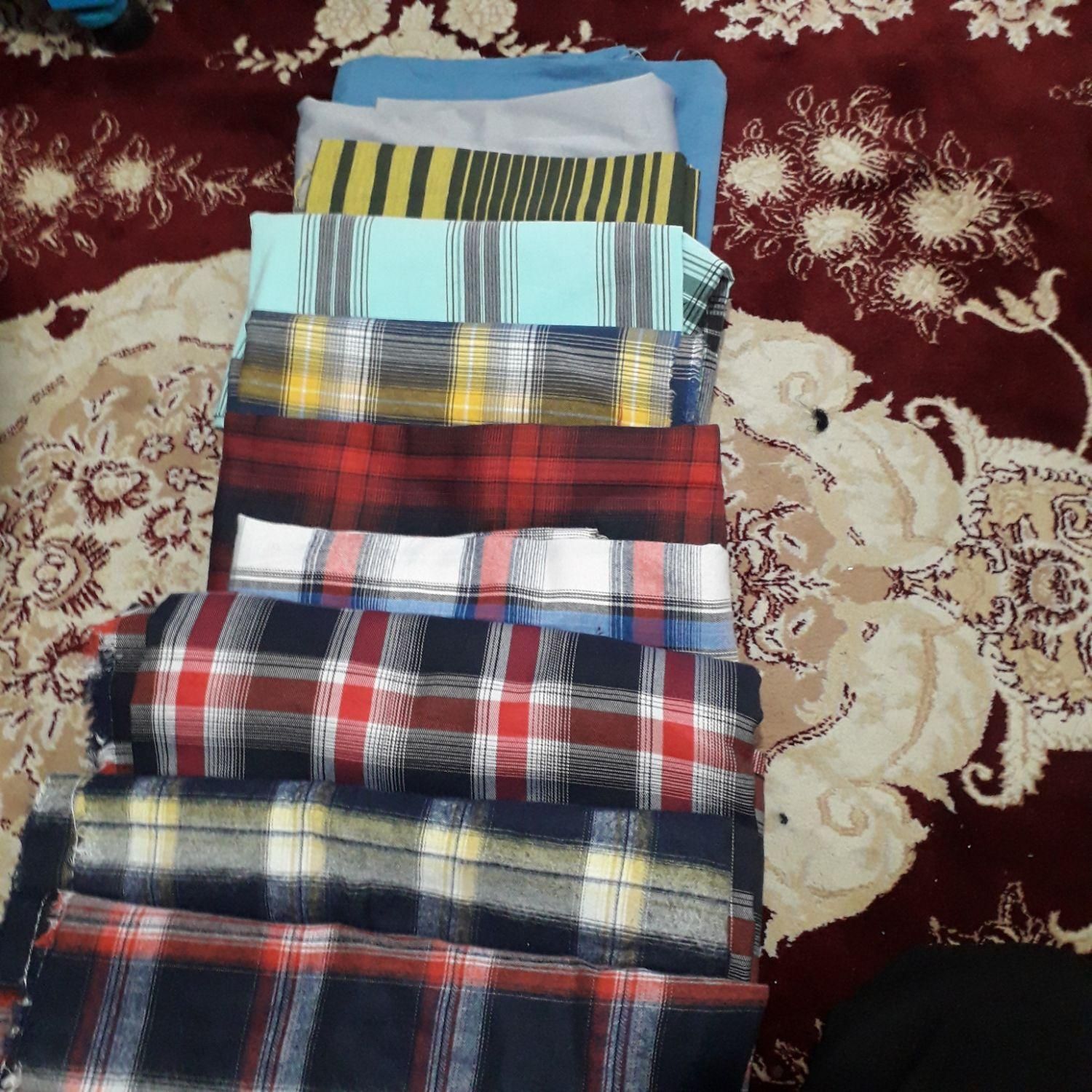 تعدادی پارچه ته طاقه ای موجوده|لباس|قرچک, شهرک گلها|دیوار