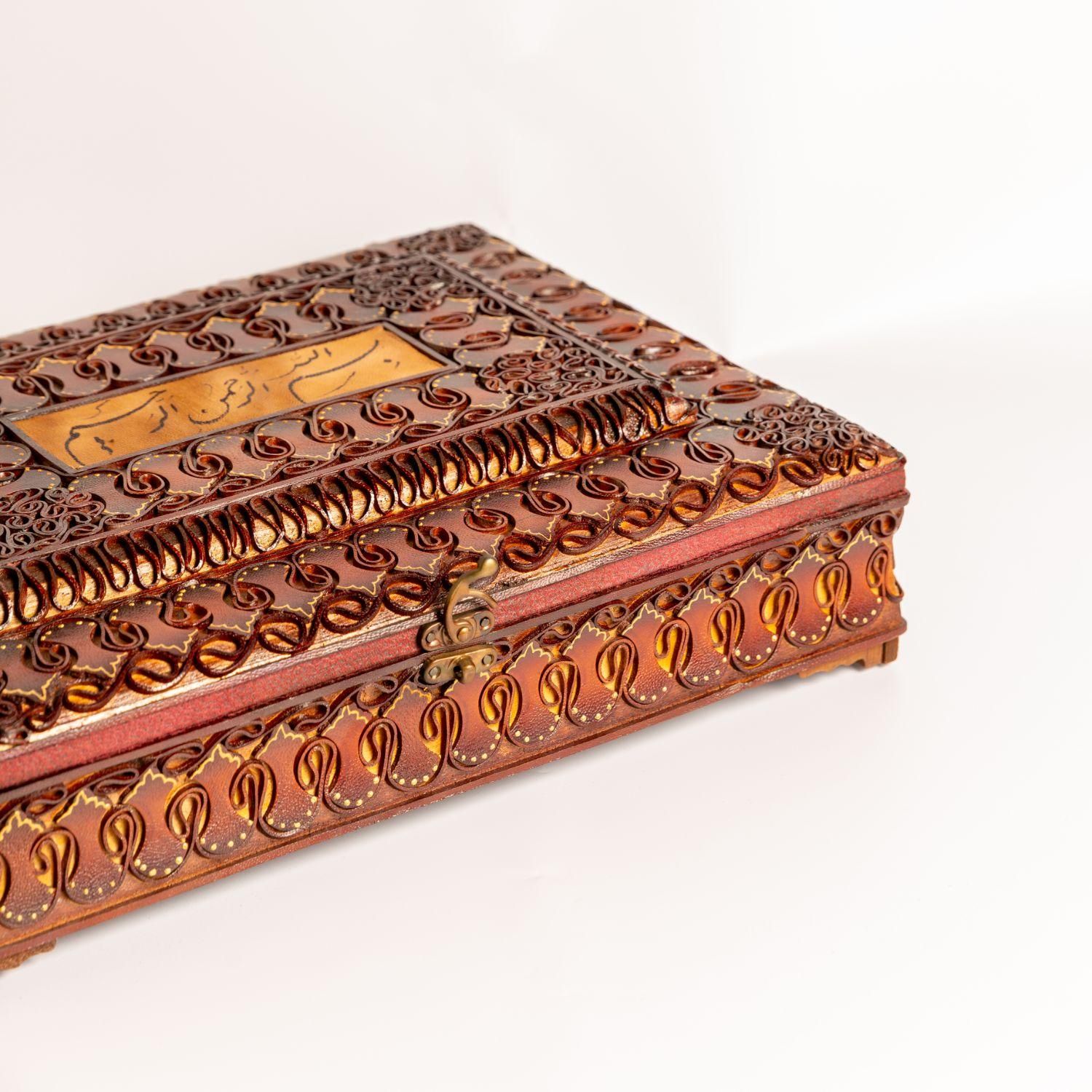قرآن نفیس رحلی جلدوجعبه چرم‌کارشده(کد۸۱)   فخررازی|کتاب و مجله مذهبی|تهران, بهارستان|دیوار