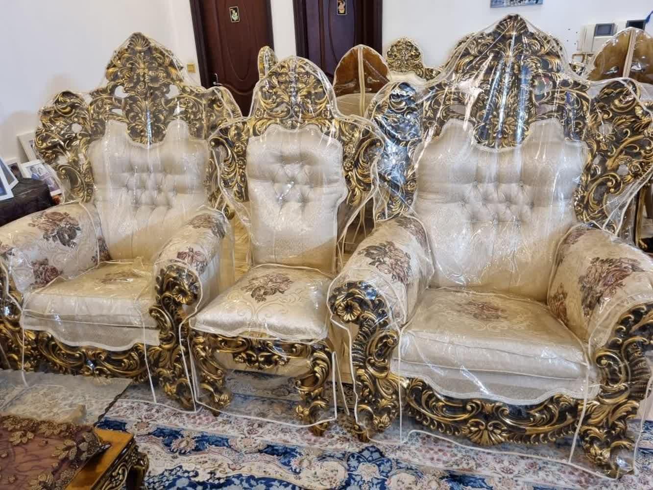 مبلمان کلاسیک۹نفره+ناهارخوری۸نفره+میز عسلی|مبلمان خانگی و میز عسلی|بابل, |دیوار