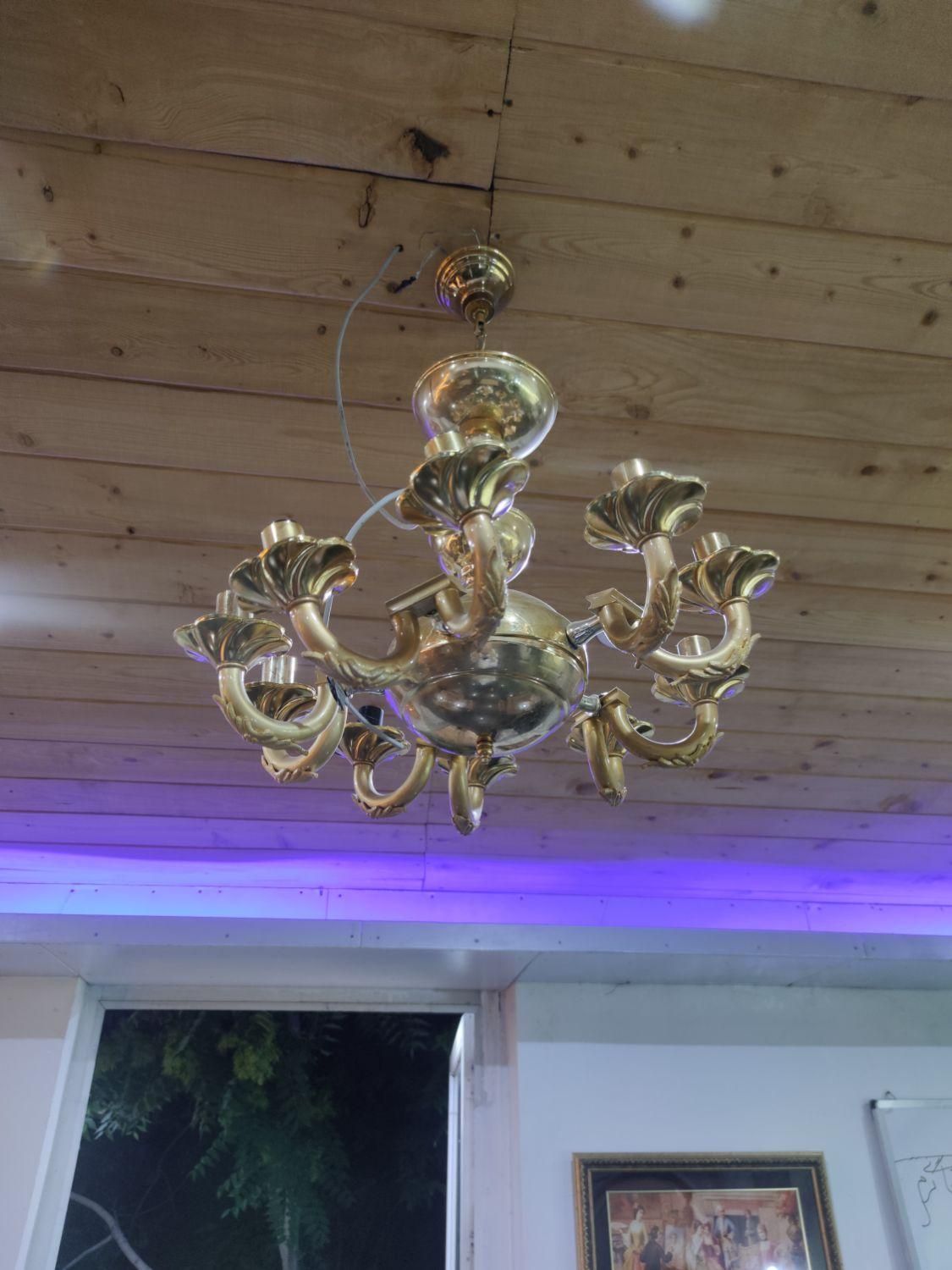 سه عدد لوستر برنز 10شاخه|لوستر و چراغ آویز|کرج, عظیمیه|دیوار